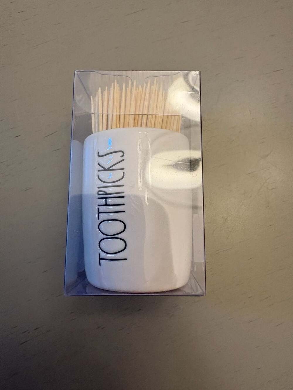 Rae Dunn Artisan Collection TOOTHPICKS Toothpick Holder